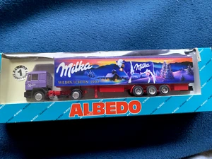 Albedo # 800044 MAN F90 Sattelzug „Milka“ Weihnachten 1997 1/87 - Bild 1 von 1