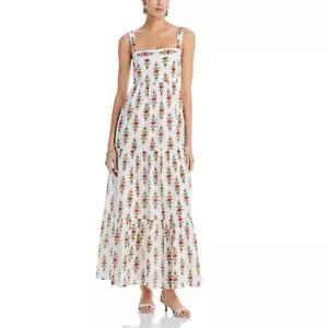 Banjanan Womens Daniella Printed Cotton Maxi Dress Size Small New - Picture 1 of 4