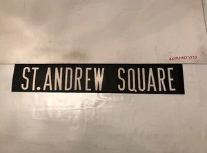 Edinburgh 212 Vintage Linen Destination Bus Blind 1975 29” - St Andrew Square - Picture 1 of 7