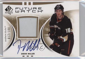 2007-08 SP Authentic Future Watch Limited /100 Drew Miller #192 Rookie Auto RC