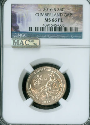 2016 S CUMBERLAND NGC MS66 PL MAC SPOTLESS    * - Image 1 of 2