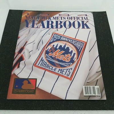 Mets New York 1994 Official Yearbook MLB Baseball 25th Anniversary Miracle Mets  - Image 1 of 4