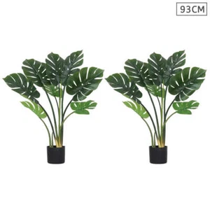 SOGA 2X 93cm Artificial Indoor Potted Turtle Back Fake Decoration Tree Flower Po - Picture 1 of 1