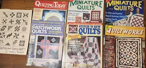 Lot Of 7 Quilts Vintage Magazines 90's , 1 signed by author patterns - Picture 1 of 8