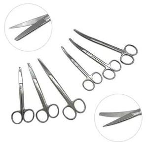 12.5-16CM Surgery Scissors 1pc Straight Curved Stainless Steel - Picture 1 of 18