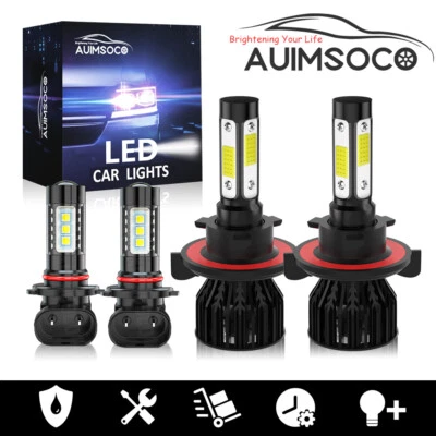 Faros LED + bombillas antiniebla para Ford F-250 Super Duty 2010 2012 2013 2014 6000 k Foto 1 de 4