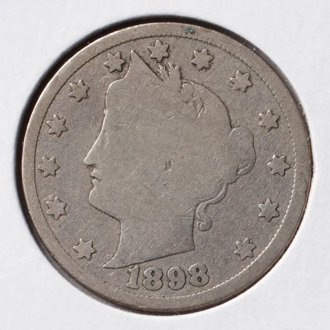 1898  5C Liberty Nickel - G  (actual coin pictured) Cover