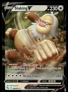Pokemon Tcg SWSH Pokemon Go Slaking V #58 NM - Picture 1 of 2