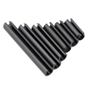M1.5 M2 M2.5 M3 M4 Slotted Spring Tension Pins Sellock Roll Pins Black DIN1481 - Picture 1 of 7