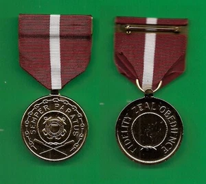 GOLD ANODIZED COAST GUARD GOOD CONDUCT MEDAL - Picture 1 of 1