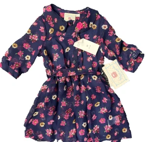 Marmellata Little Girls Blue Flower 2pc Princess Dress 3T - Picture 1 of 6