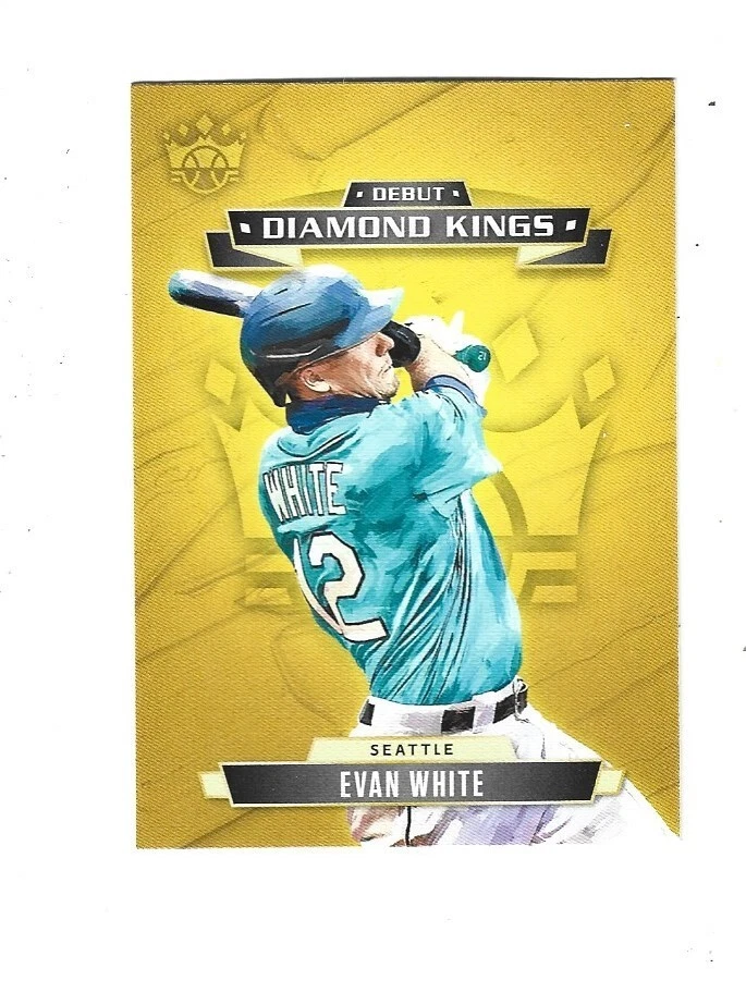 2021 Diamond Kings Debut Diamond Kings #25 Evan White SEATTLE MARINERS - Image 1 of 1