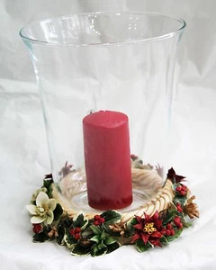 Capodimonte Porcelain Carusio Porcelain Base Glass Portalume - Picture 1 of 1