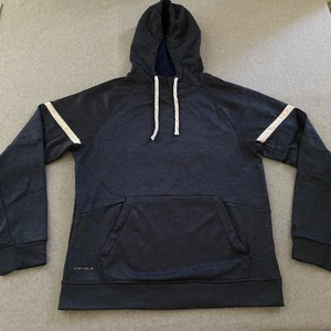 Layer 8 Tech Fleece Training Hoodie Men’s Medium Navy Black Sweatshirt Active - Picture 1 of 10