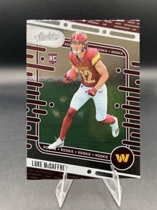 2024 Panini Absolute LUKE McCAFFREY (RC) Rookie Card #176 COMMANDERS - Picture 1 of 5