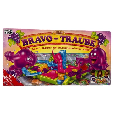 Bravo Traube Parker Brettspiel Kinderspiel 1992 Vintage Ab 5 Jahren 2-5 Spieler - Bild 1 von 4