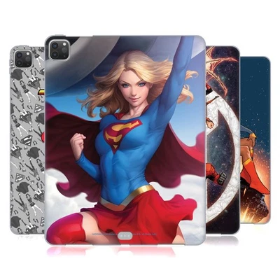 SUPERMAN DC COMICS SUPERGIRL COMIC ART SOFT GEL CASE FOR APPLE SAMSUNG KINDLE - Image 1 of 4