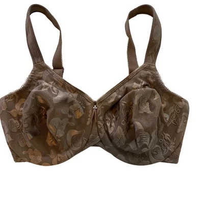 Wacoal Full Coverage Bra Taupe Floral Lace Underwire Support Size 34DD - Image 1 of 4