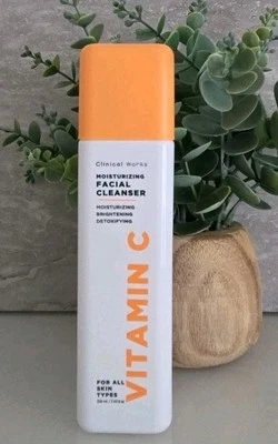 Clinical Works Moisturizing Facial Cleanser Vitamin C 220ml , Brightening