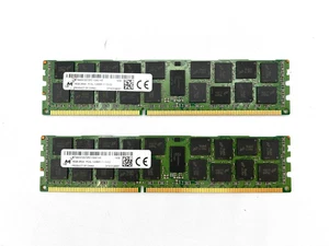 2X- Micron 16GB Server RAM PC3L-12800R 2Rx4 MT36KSF2G72PZ-1G6E1HE Speichersticks - Bild 1 von 2