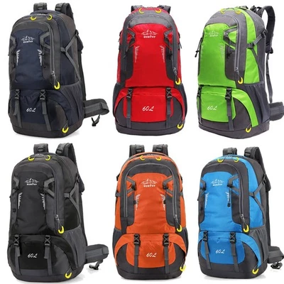 40L 60L Herren Damen Rucksack Wasserdicht Wanderrucksack Trekking Reiserucksack - Bild 1 von 4