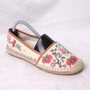 Alpargata informal Gianni Bini sin cordones plana para mujer 6US boho floral bordada - Imagen 1 de 14