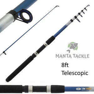 NEW Ngt 2.4m 8ft Telescopic Travel Fishing Tele Rod Coarse Spin Float 10g - 30g - Picture 1 of 1