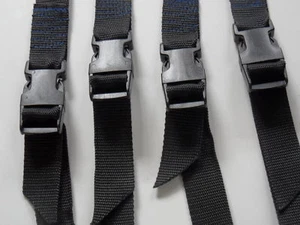 4 corbatas/correas de telarañas ajustables elige negro rojo o azul de Lulham-Ro - Imagen 1 de 1