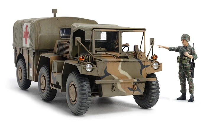 Tamiya 35342 1/35 Scale Military Model Kit US 6x6 M792 Gama Goat Ambulance Truck - Image 1 of 1