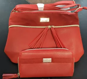 Handtasche NEU, Schultertasche, Umhängetasche, Damen, Mädchen, rot - Bild 1 von 2