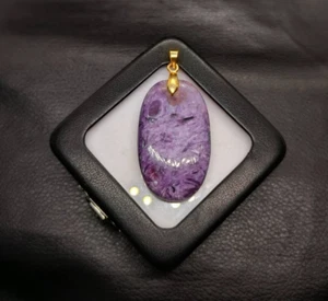 Natürlicher Charoit Unikat Anhänger - Vintage expansiver Anhänger - Dauerschmuck - Bild 1 von 6