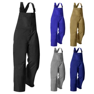 Mens Bib and Brace Coverall Overalls Dungarees Trousers Working Painter Engineer - Picture 1 of 6