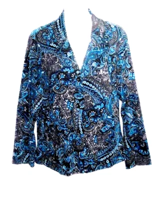 CHAQUETA BLAZER VINTAGE MUJER SUSAN GRAVER CACHEMIR MANGA LARGA CON BOLSILLOS S Foto 1 de 3