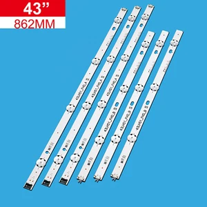 LED strips for LG 43LF510V 43LF5100 43LH5100 43LH5700 43LH570A 43LH520V 43LH590 - Picture 1 of 6