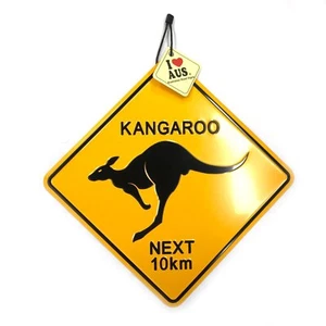 Kangaroo Next 10km Roadsign - Large - Picture 1 of 1