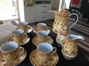 Vintage Limoges Design Mekki tea/coffee Set - Picture 1 of 12