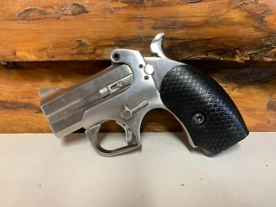 DUNGEON DESIGN - CREATE BOND ARMS DERRINGER BLACK RESIN POLYMER GRIPS DIAMOND HATCHED STYLE II