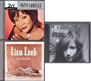 Lot 3 Female Vocalist CDs-Patti LaBelle BEST,Lisa Loeb (Firecracker),KT Tunstall - Imagen 1 de 2