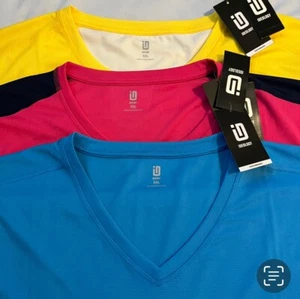 ID Ideology Men's V-Neck or Round neck Mesh Short-Sleeve Performance T Shirt - Picture 1 of 4