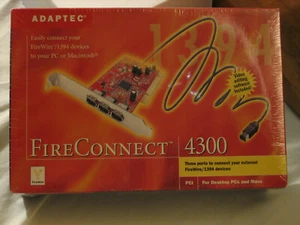 New ADAPTEC FireConnect 4300A 3 Port PCI Firewire Card NIB - Picture 1 of 8