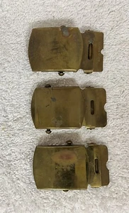 Vintage Solid Brass & N.S Meyer Inc New York Belt Buckles. Read Description. - Bild 1 von 4