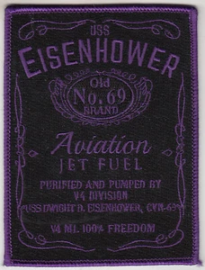 USS DWIGHT D. EISENHOWER OLD NO. 69 BRAND AVIATION JET FUEL PATCH - Picture 1 of 1