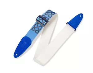 Correa para guitarra Levy's algodón estampado celta; azul - Imagen 1 de 3