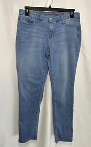 Faded Glory Jeans Womens 14 A Blue Denim Ultimate Skinny Stretch Mid Rise - Picture 1 of 3