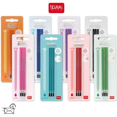 Legami löschbare Gelschreiber Ersatzminen 3er Set für radierbare Stifte Auswahl - Bild 1 von 4