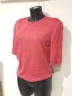 Vintage Valentino Knit Wear Pink Sweater Made In Italy Medium 1980s