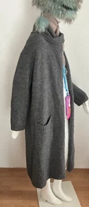 FFC Strickmantel lang Wolle Cashmere Mix oversized NP 395€ - Bild 1 von 15