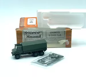 Roco Minitanks 1/87 Nr. 620 Unimog 6x6 Set New old Stock #CI - Foto 1 di 4