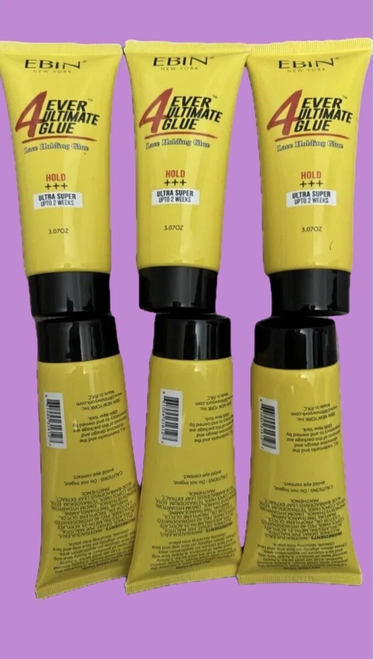 3 EBIN New York 4EVER ULTIMATE GLUE LACE HOLDING ULTRA SUPER UP TO 2weeks 3.07oz