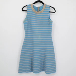 St. John Wool Dress Womens 4 Blue Quiet Luxury Country Club Preppy Academia - Picture 1 of 19